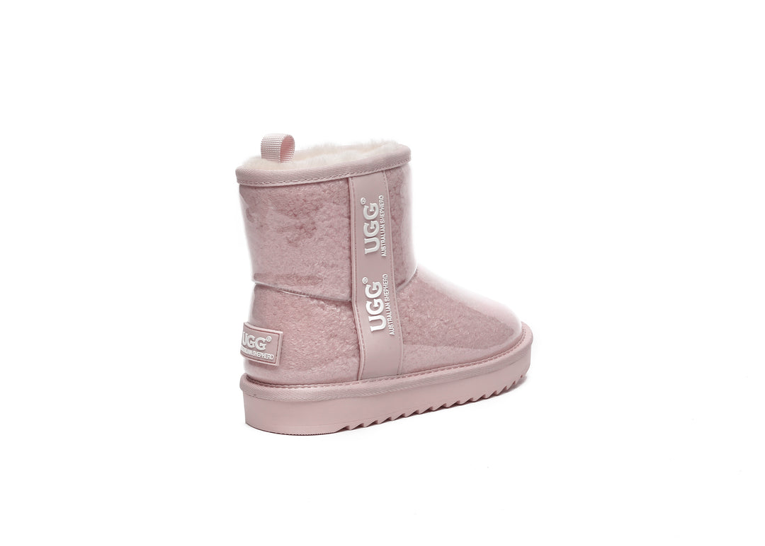 Kids Ugg Boots Clear Waterproof and Shearling Coated