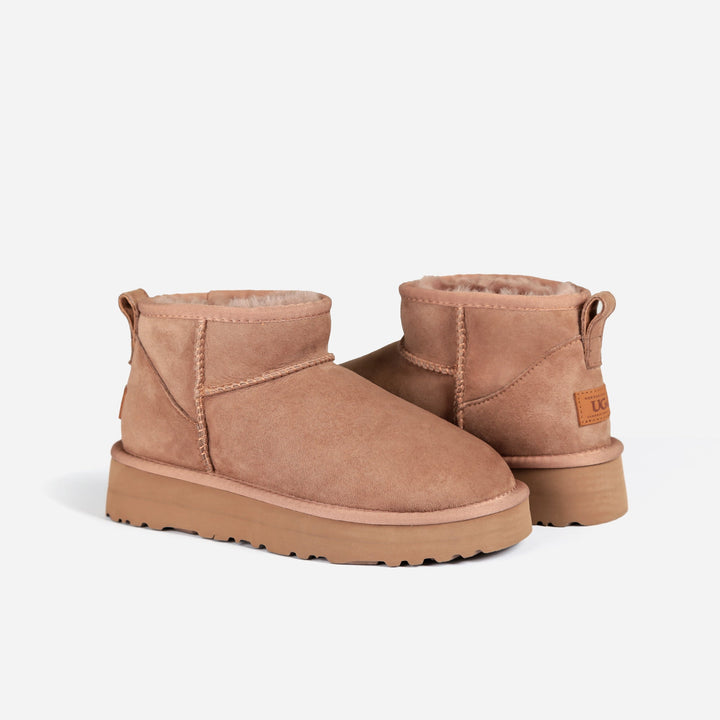 OZWEAR UGG Classic Platform Ultra Mini Boots (Water Resistant)