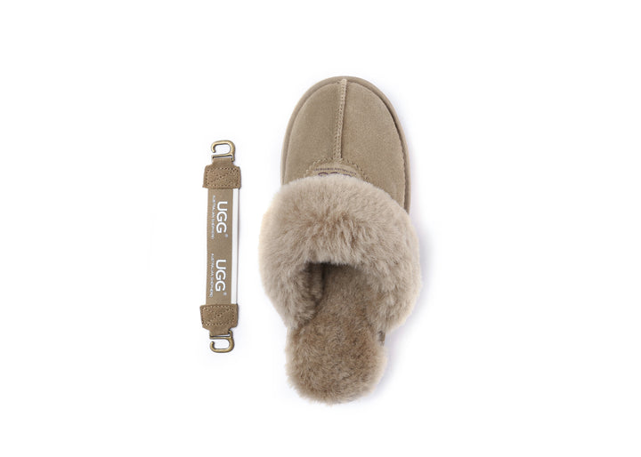 Removable Strap Slingback UGG Slipper Women Waffle Platform