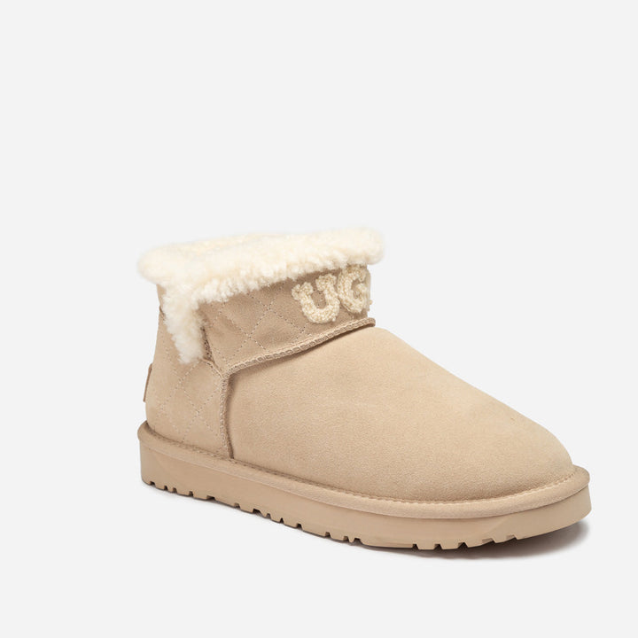 OZWEAR UGG Bondi Matelassé Shearling Ultra Mini Boot