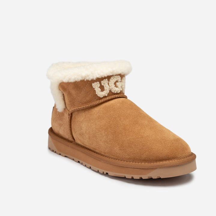 OZWEAR UGG Bondi Matelassé Shearling Ultra Mini Boot
