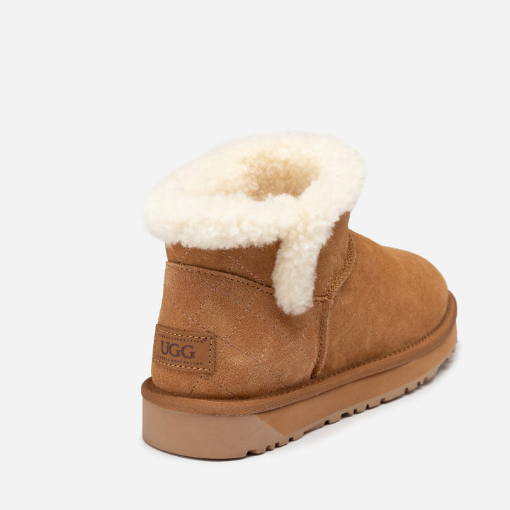 OZWEAR UGG Bondi Matelassé Shearling Ultra Mini Boot