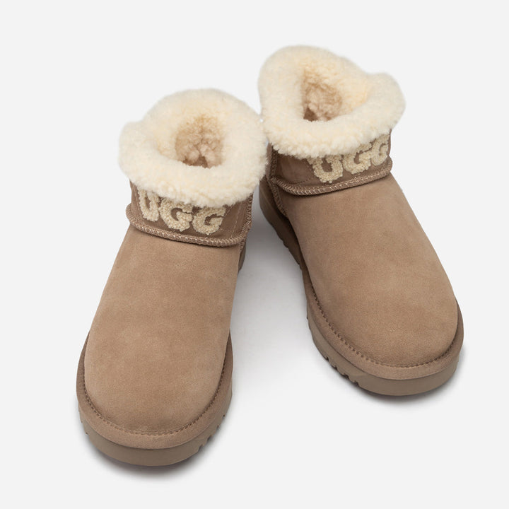 OZWEAR UGG Bondi Matelassé Shearling Ultra Mini Boot