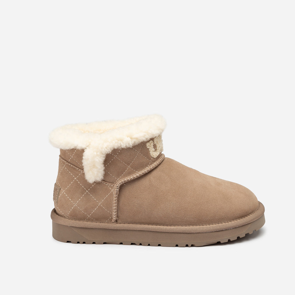OZWEAR UGG Bondi Matelassé Shearling Ultra Mini Boot