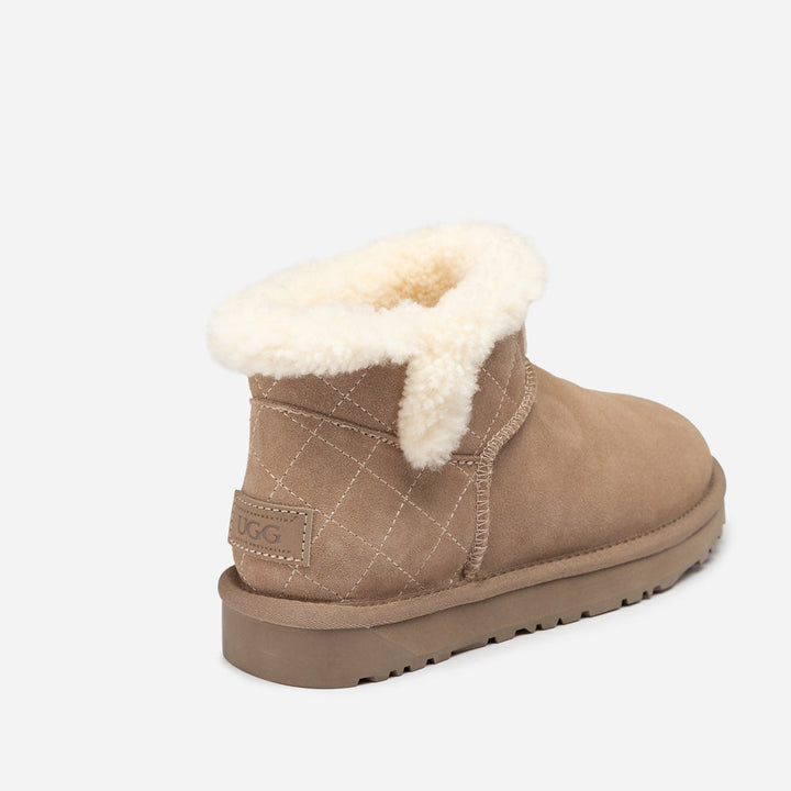 OZWEAR UGG Bondi Matelassé Shearling Ultra Mini Boot