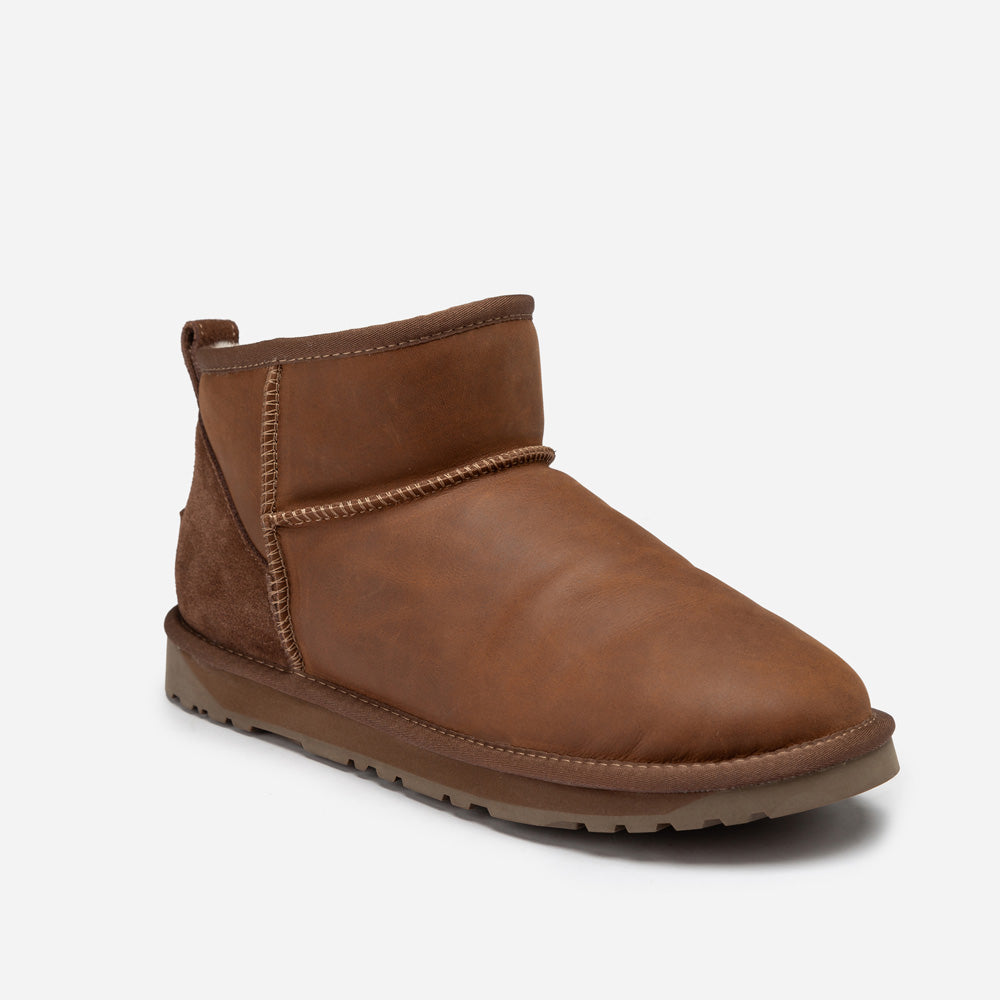 OZWEAR UGG  Men's Classic Ultra Mini Boots (Oiled Leather)