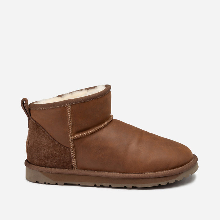 OZWEAR UGG  Men's Classic Ultra Mini Boots (Oiled Leather)