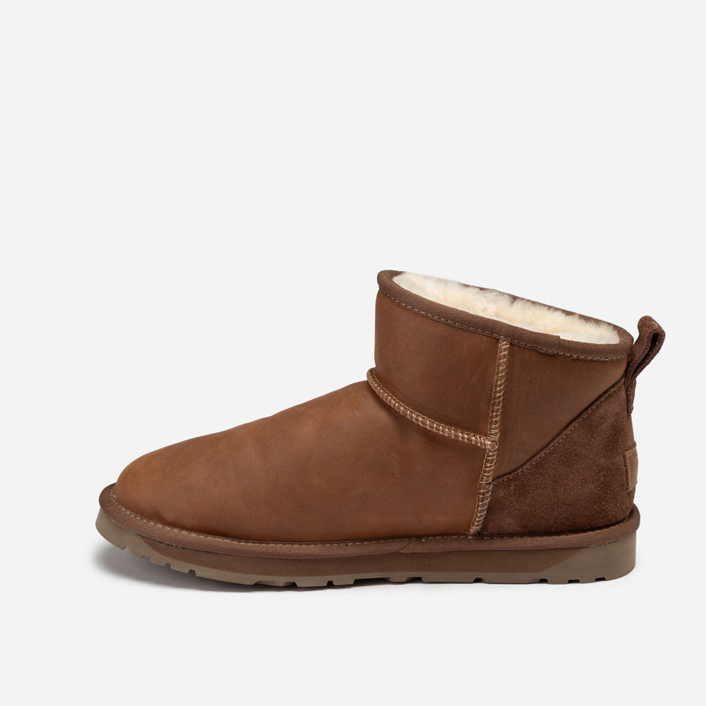 OZWEAR UGG  Men's Classic Ultra Mini Boots (Oiled Leather)