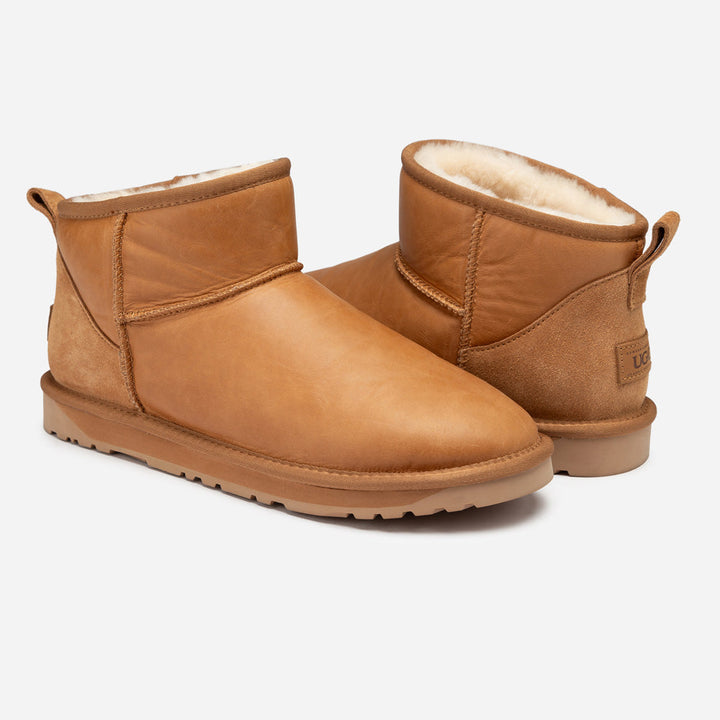 OZWEAR UGG  Men's Classic Ultra Mini Boots (Oiled Leather)