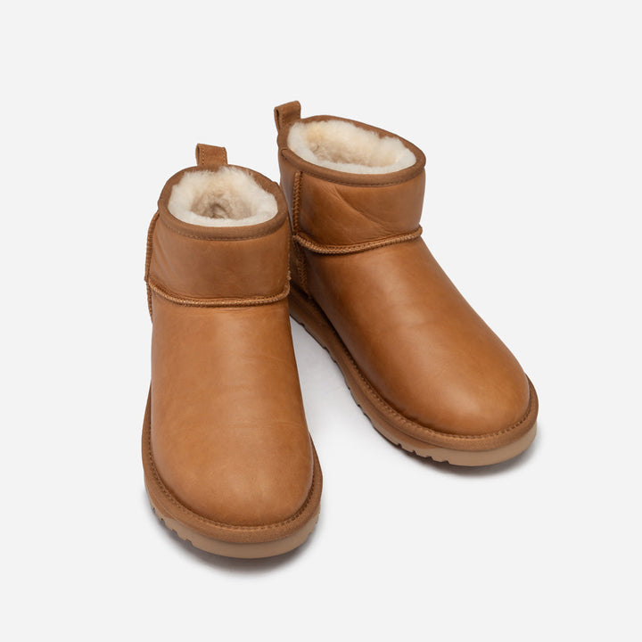 OZWEAR UGG  Men's Classic Ultra Mini Boots (Oiled Leather)