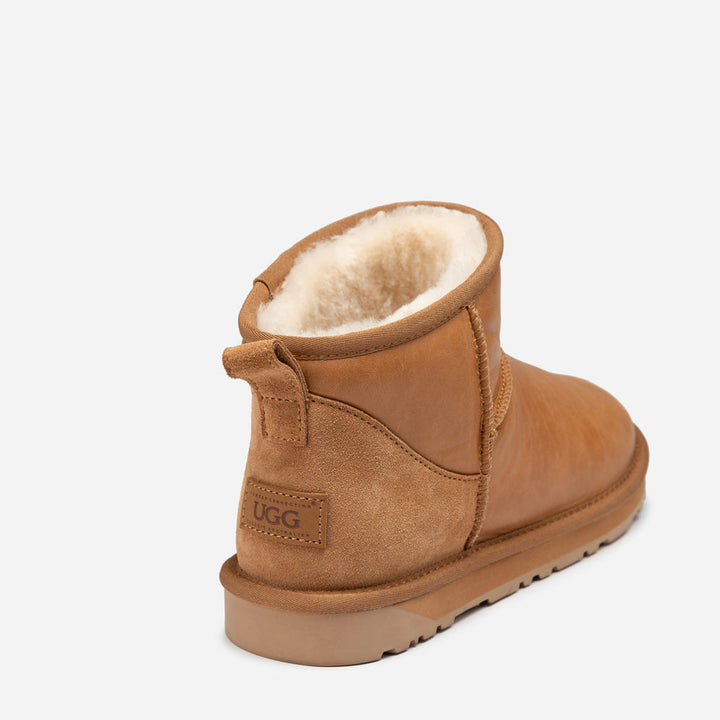 OZWEAR UGG  Men's Classic Ultra Mini Boots (Oiled Leather)