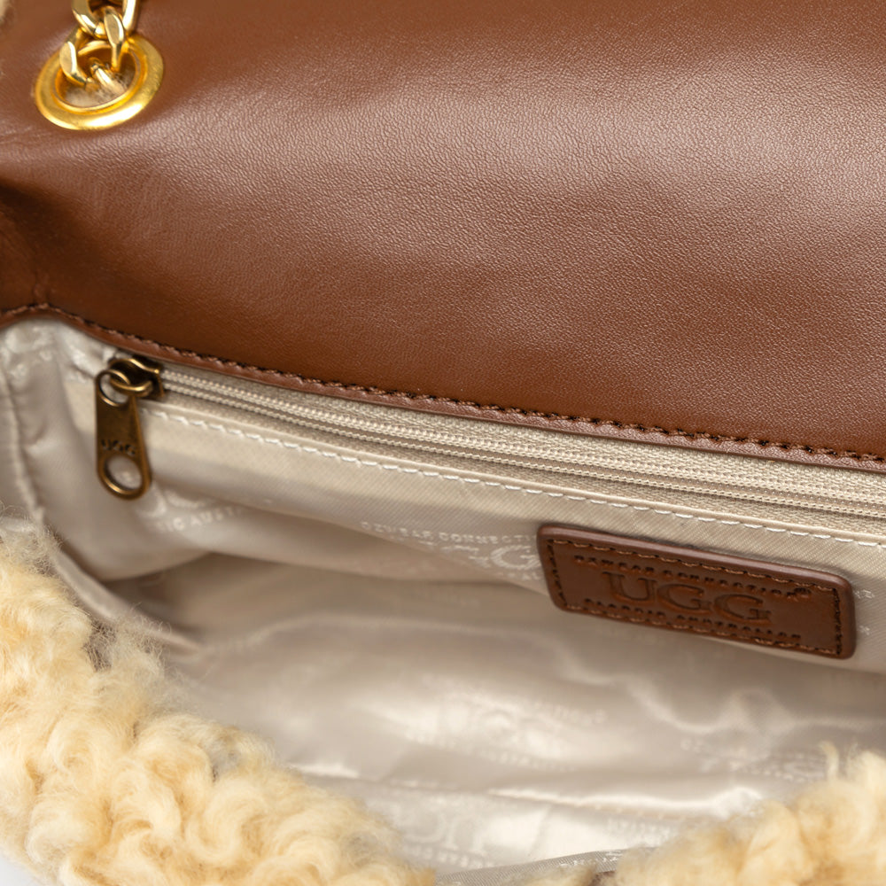OZWEAR UGG Shearling Lou Puffer Bag