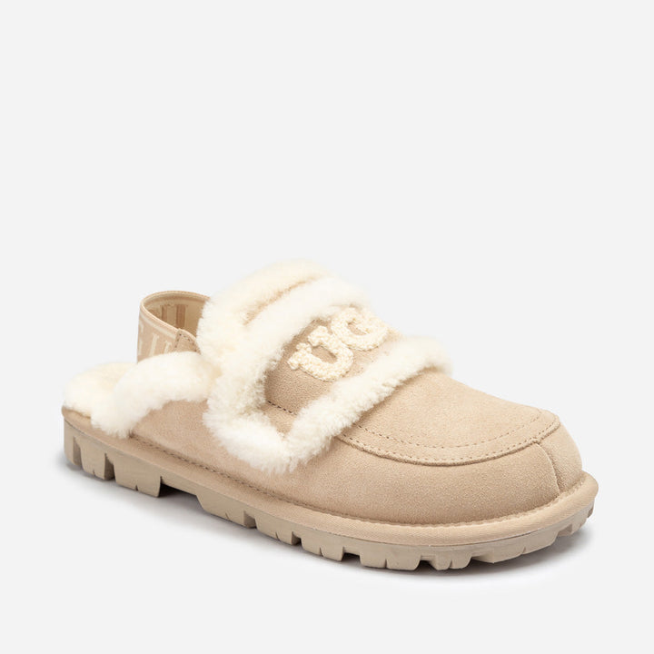 OZWEAR UGG Violet Shearling Slipper (Elastic Logo) (Detachable Feature)