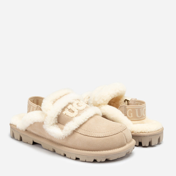OZWEAR UGG Violet Shearling Slipper (Elastic Logo) (Detachable Feature)