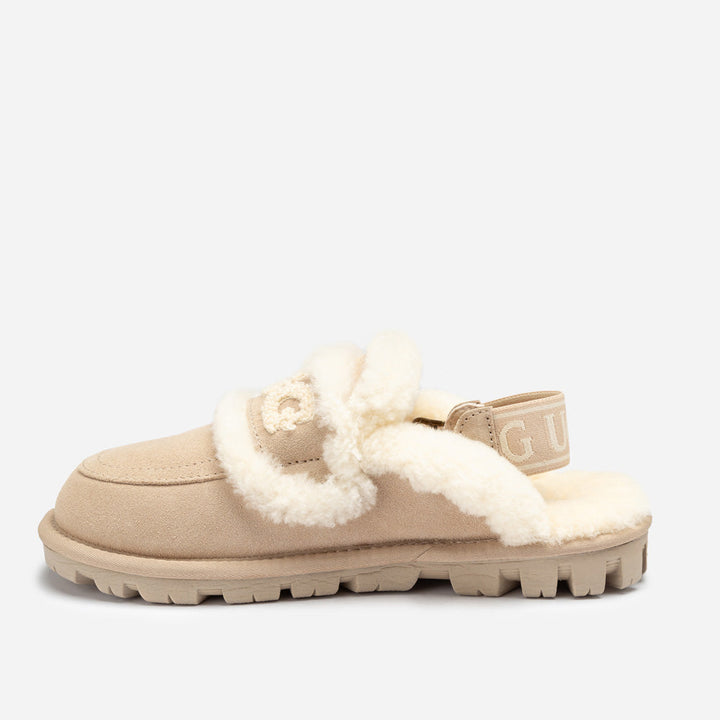 OZWEAR UGG Violet Shearling Slipper (Elastic Logo) (Detachable Feature)