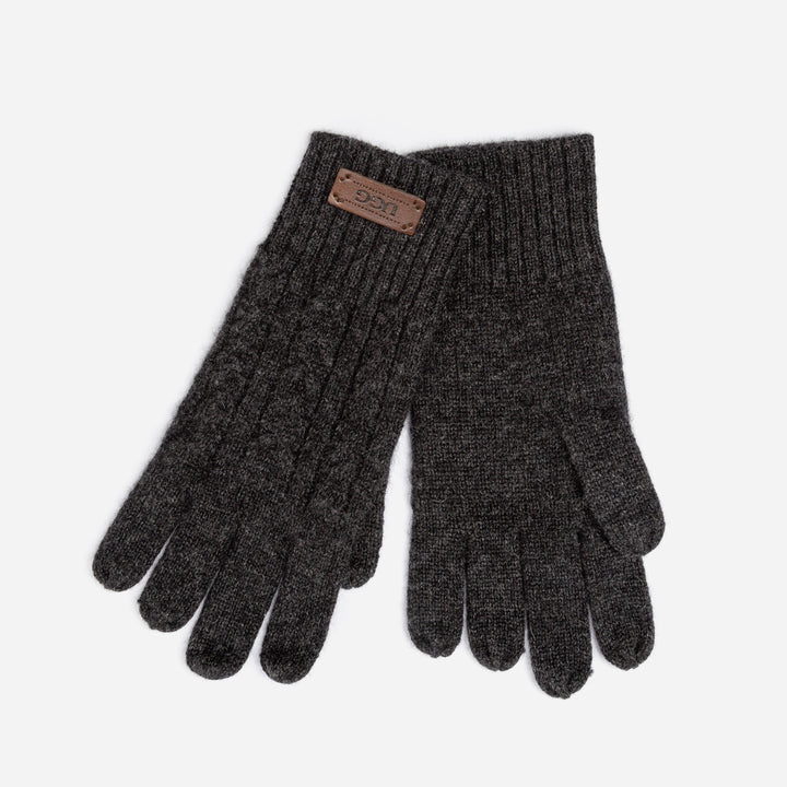 OZWEAR UGG Cable Knit Pure Cashmere Touch Screen Gloves
