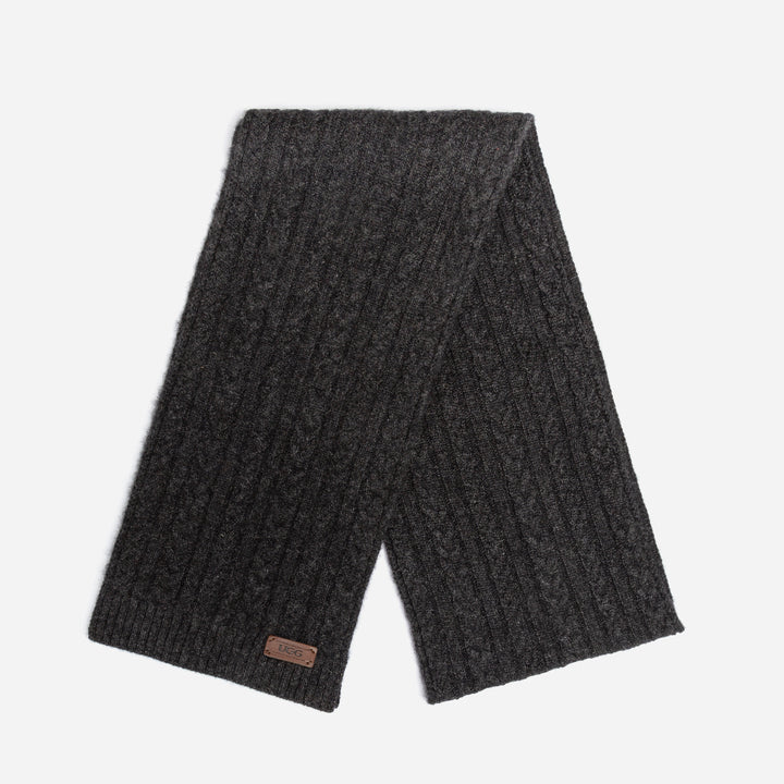 OZWEAR UGG Cable Knit Pure Cashmere Scarf