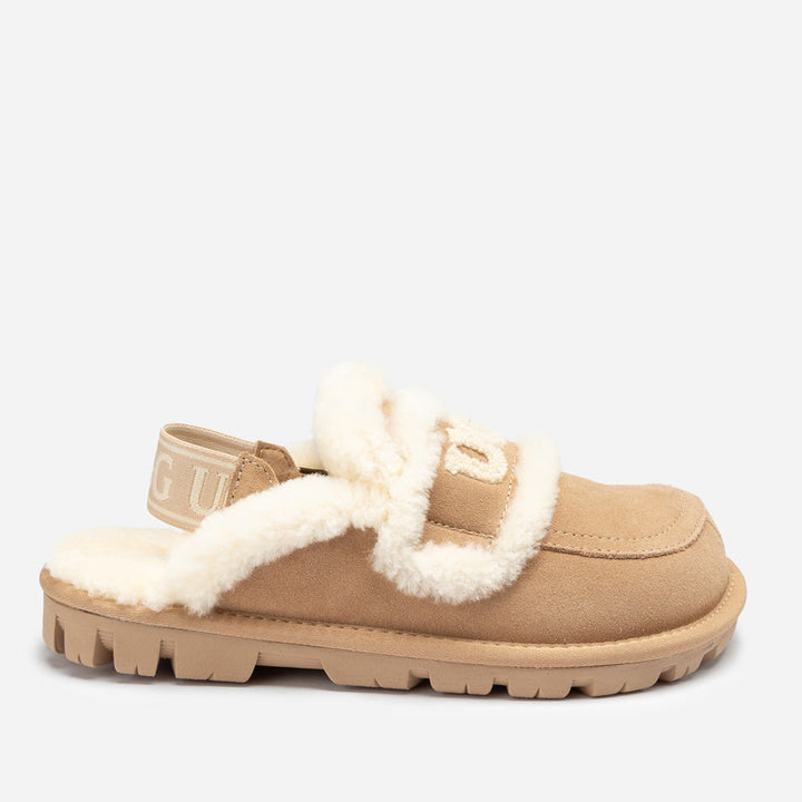 OZWEAR UGG Violet Shearling Slipper (Elastic Logo) (Detachable Feature)