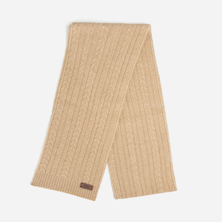OZWEAR UGG Cable Knit Pure Cashmere Scarf