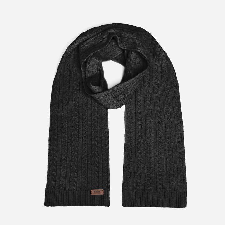 OZWEAR UGG Cable Knit Pure Cashmere Scarf
