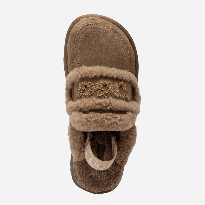OZWEAR UGG Violet Matelassé Shearling Platform Slipper (Detachable Feature)