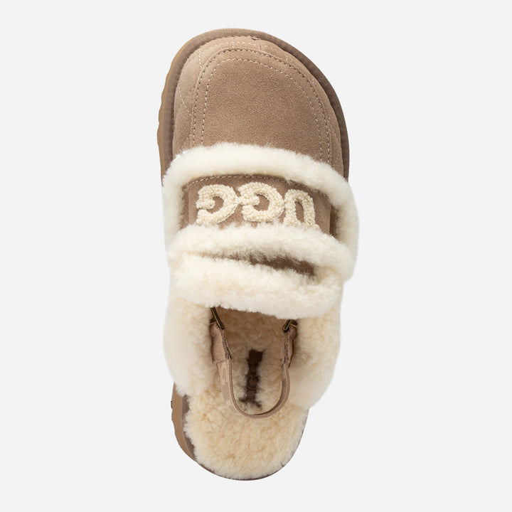 OZWEAR UGG Violet Matelassé Shearling Platform Slipper (Detachable Feature)