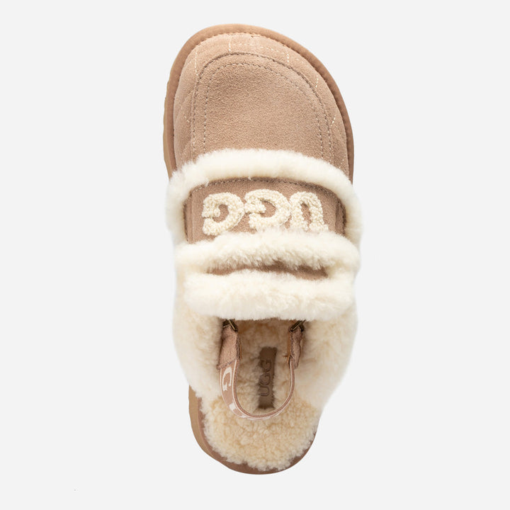 OZWEAR UGG Violet Matelassé Shearling Platform Slipper (Detachable Feature)