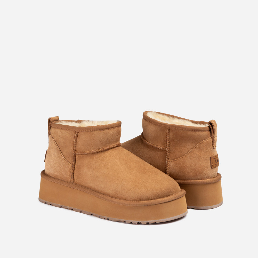 OZWEAR UGG Classic Ultra Platform Wild Cozy Boots (Water Resistant)