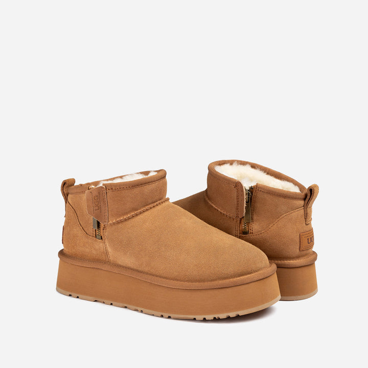 OZWEAR UGG Platform Beri Zipper Boots