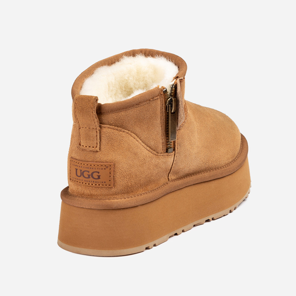 OZWEAR UGG Platform Beri Zipper Boots