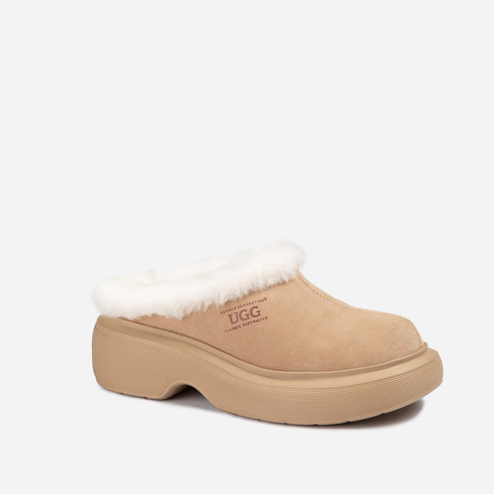 OZWEAR UGG Shearling Heights Clog
