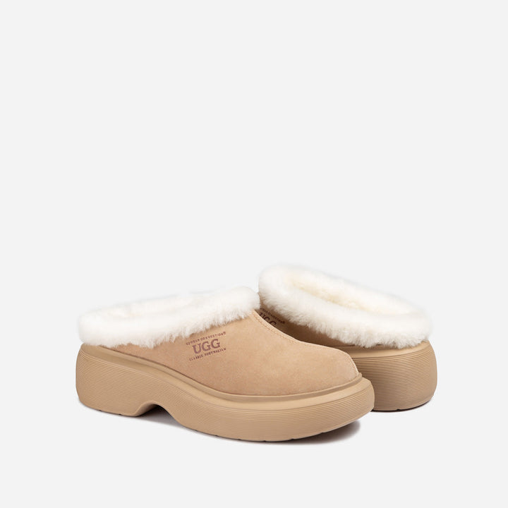OZWEAR UGG Shearling Heights Clog