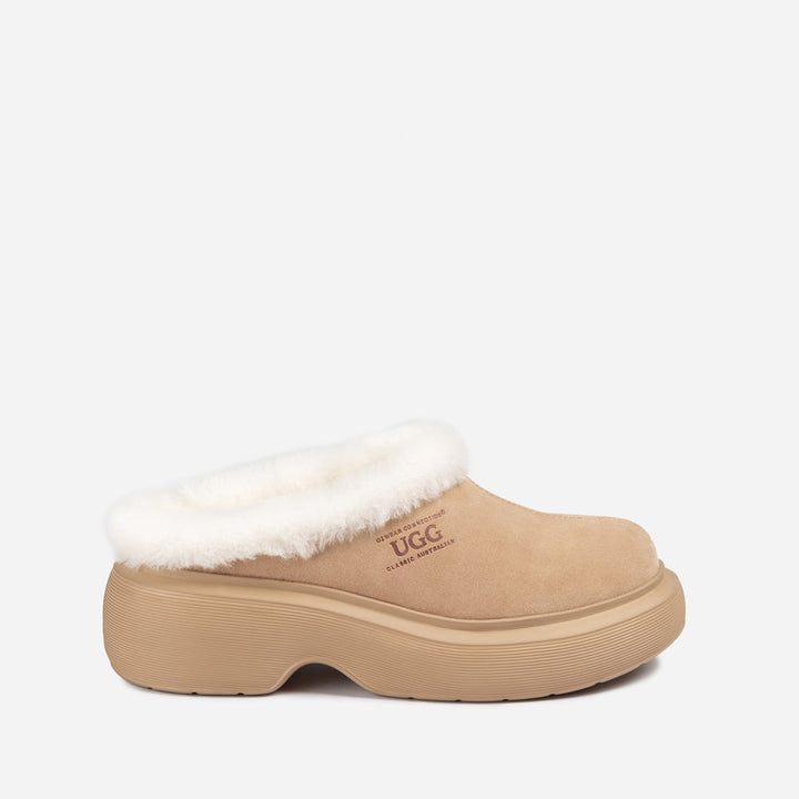 OZWEAR UGG Shearling Heights Clog