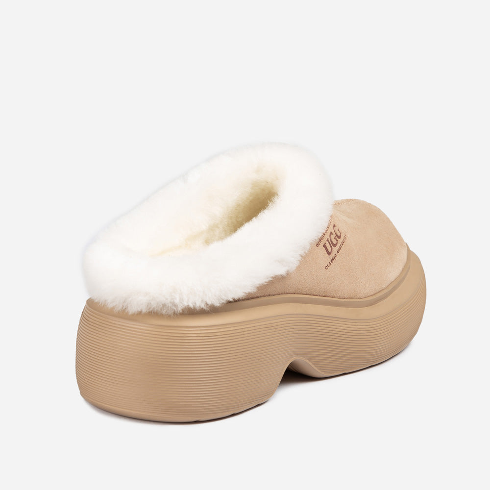 OZWEAR UGG Shearling Heights Clog