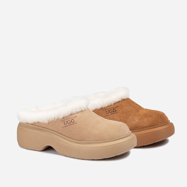 OZWEAR UGG Shearling Heights Clog