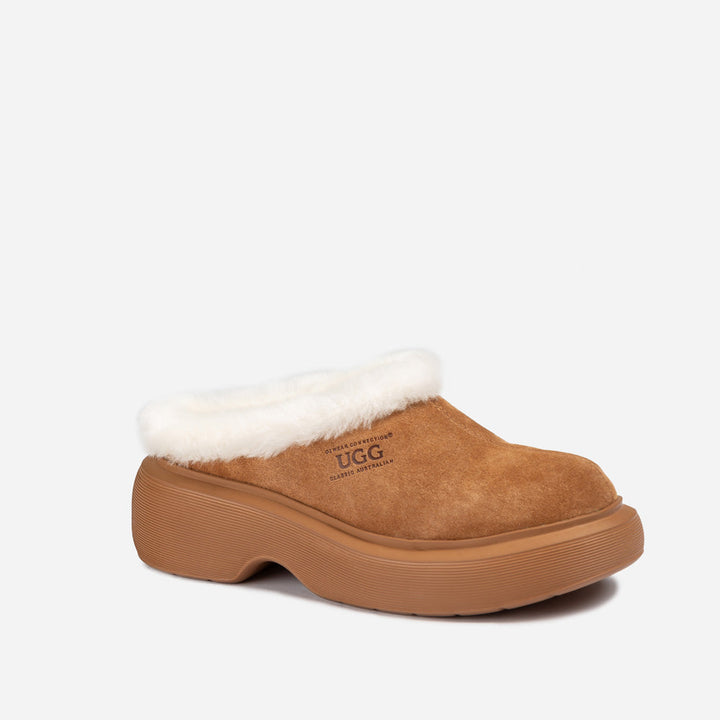 OZWEAR UGG Shearling Heights Clog