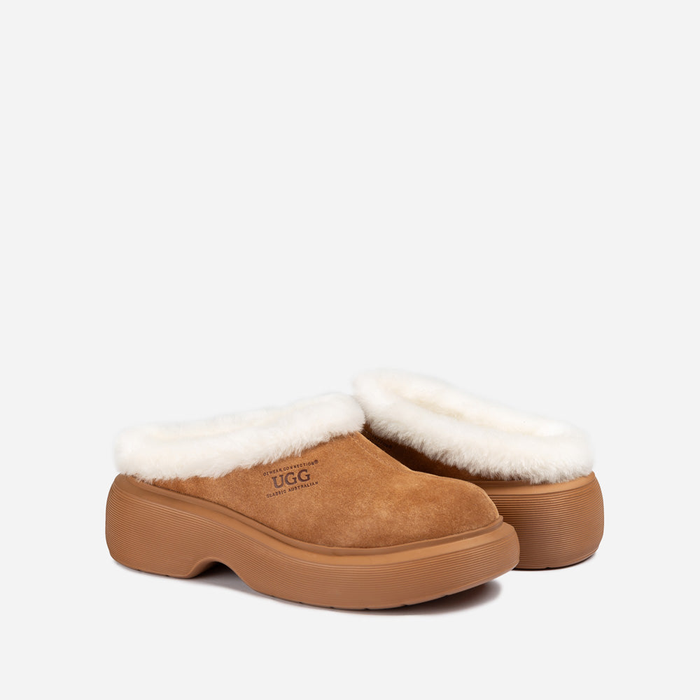 OZWEAR UGG Shearling Heights Clog