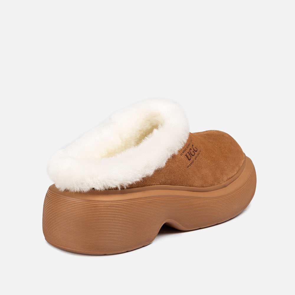 OZWEAR UGG Shearling Heights Clog