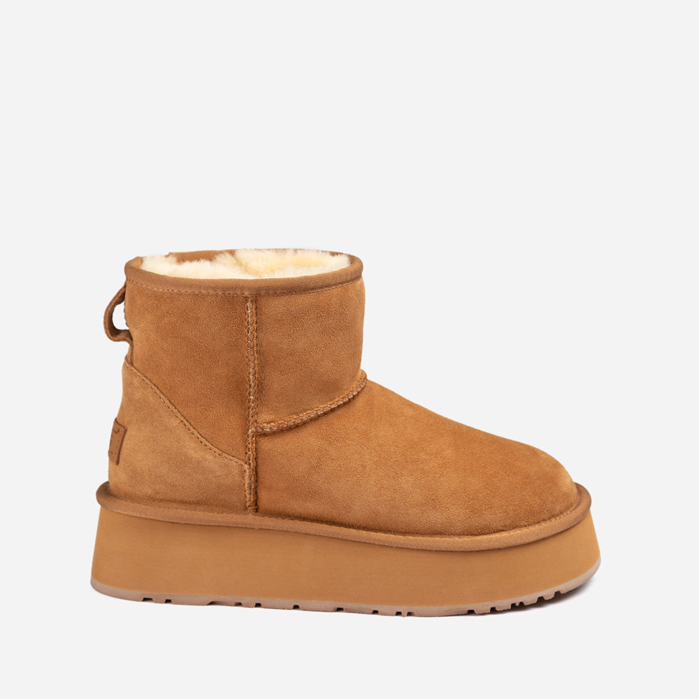 OZWEAR UGG Classic Mini Platform Wild Cozy Boots
