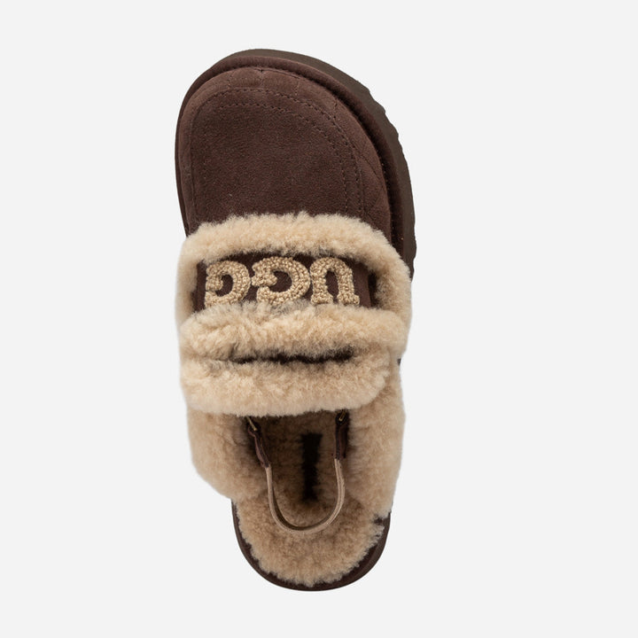 OZWEAR UGG Violet Matelassé Shearling Platform Slipper (Detachable Feature)