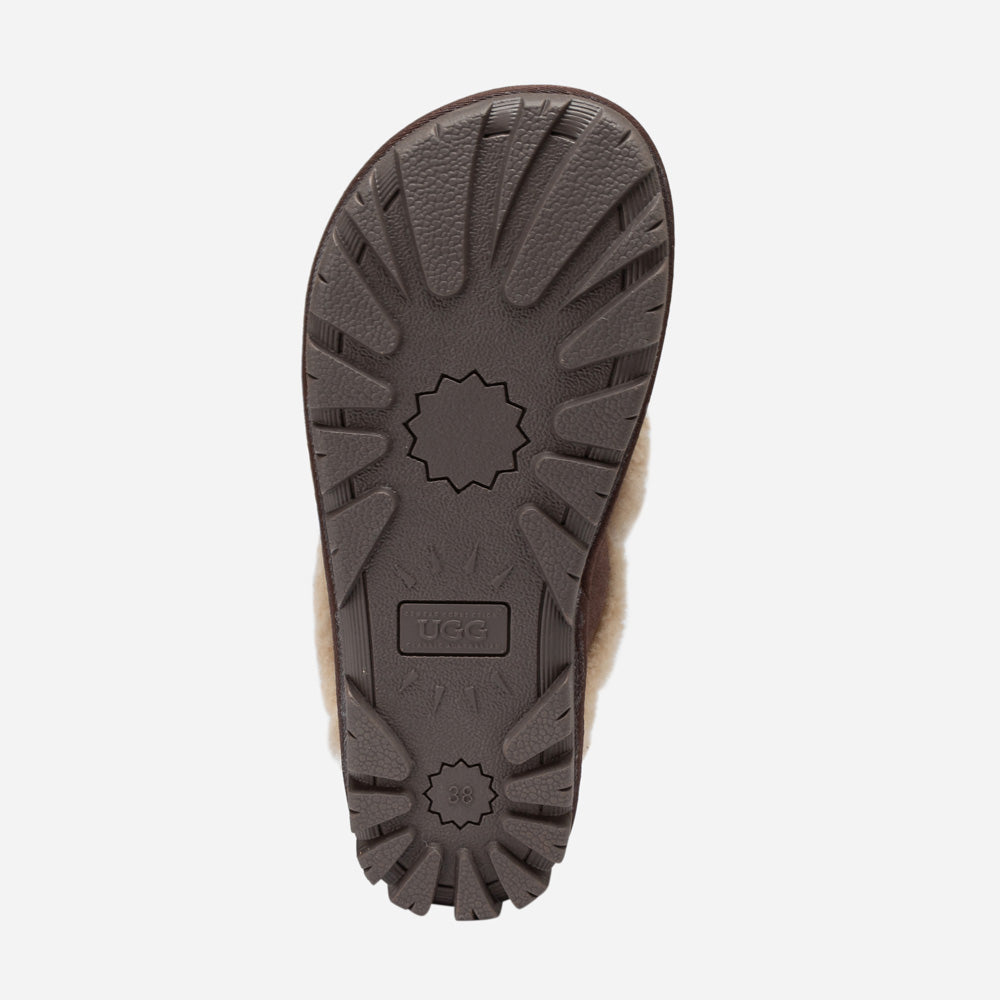 OZWEAR UGG Violet Shearling Slipper (Elastic Logo) (Detachable Feature)