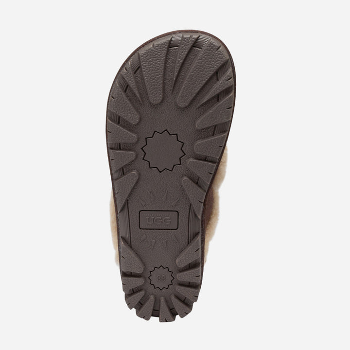 OZWEAR UGG Violet Shearling Slipper (Elastic Logo) (Detachable Feature)