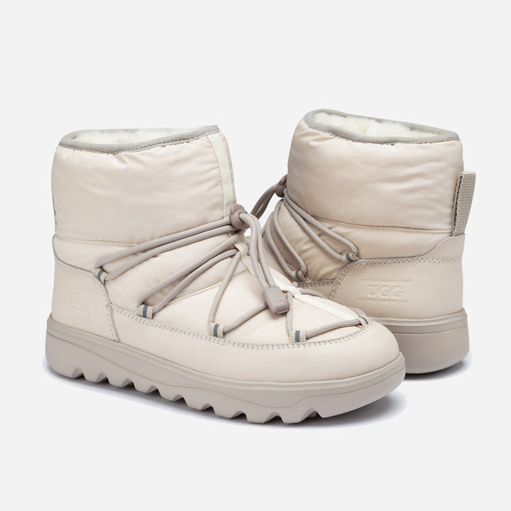 OZWEAR UGG Down Lace-Up Snow Boots (Water Resistant)