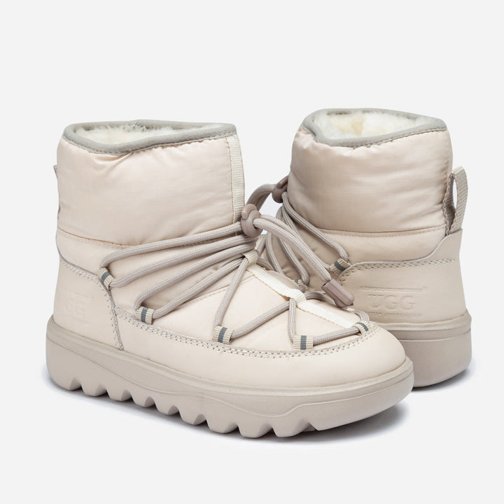 OZWEAR UGG Kids Down Lace-Up Snow Boots (Water Resistant)