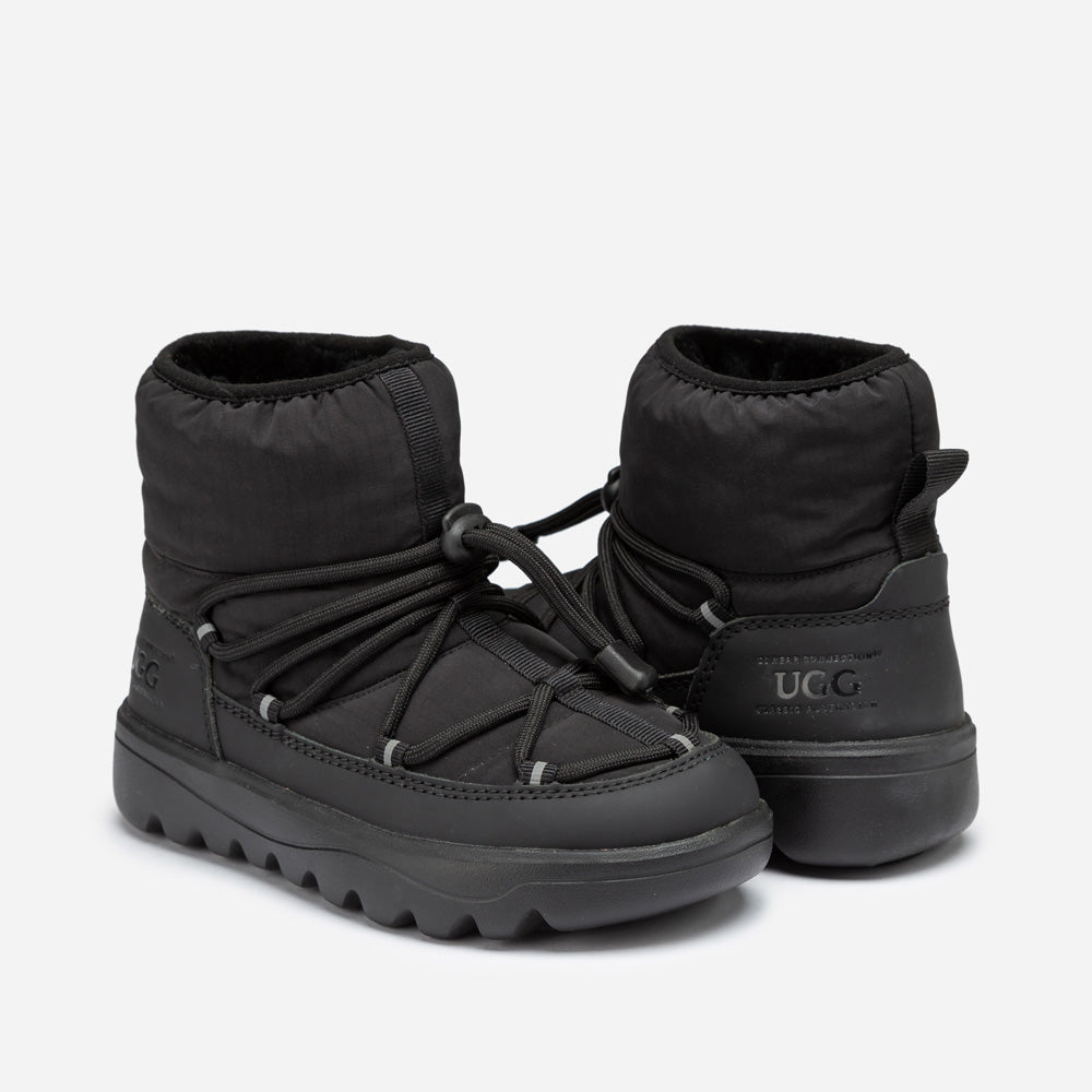 OZWEAR UGG Kids Down Lace-Up Snow Boots (Water Resistant)