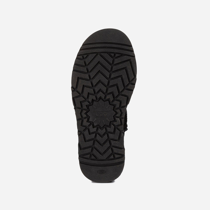 OZWEAR UGG Classic Platform Knit Logo Mini Boots (Water Resistant) (5cm)