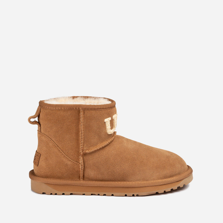 OZWEAR UGG Classic Knit Logo Mini Boots (Water Resistant)