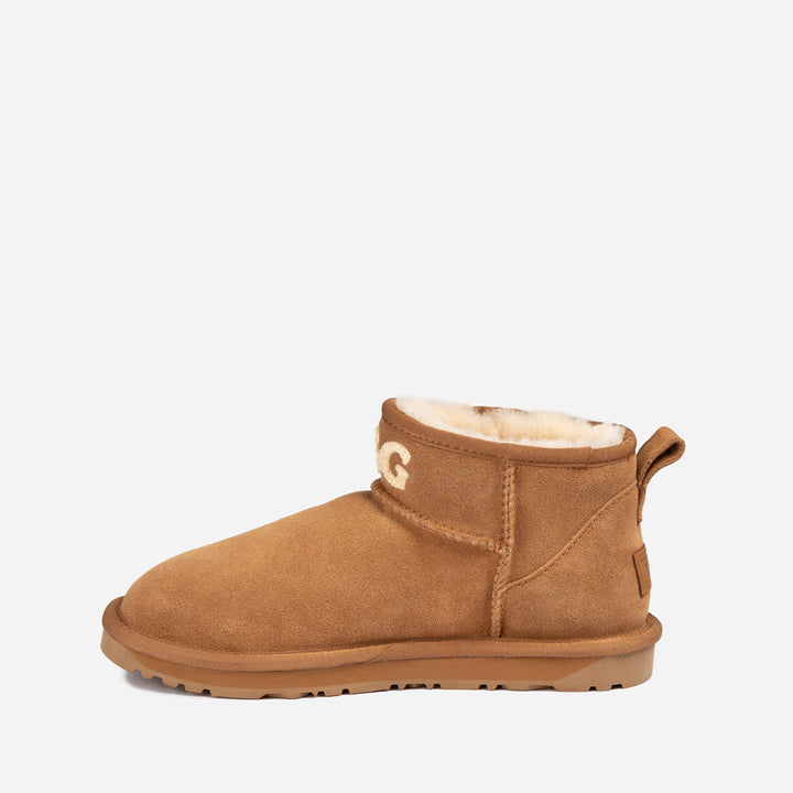 OZWEAR UGG Classic Knit Logo Ultra Mini Boots (Water Resistant)