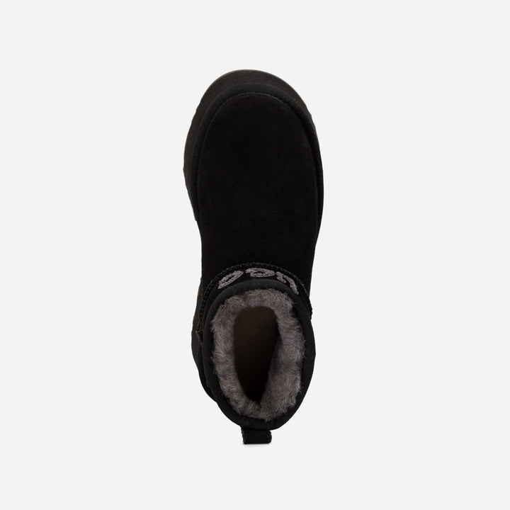 OZWEAR UGG Classic Platform Knit Logo Ultra Mini Boots (Water Resistant) (5cm)