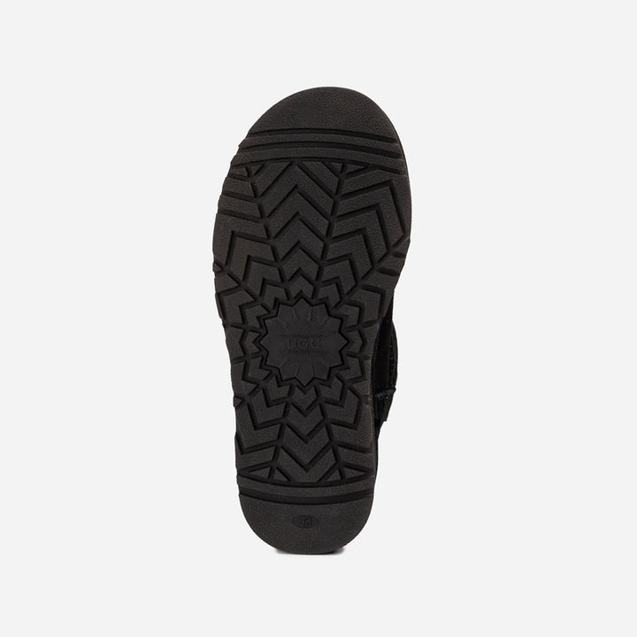 OZWEAR UGG Classic Platform Knit Logo Ultra Mini Boots (Water Resistant) (5cm)